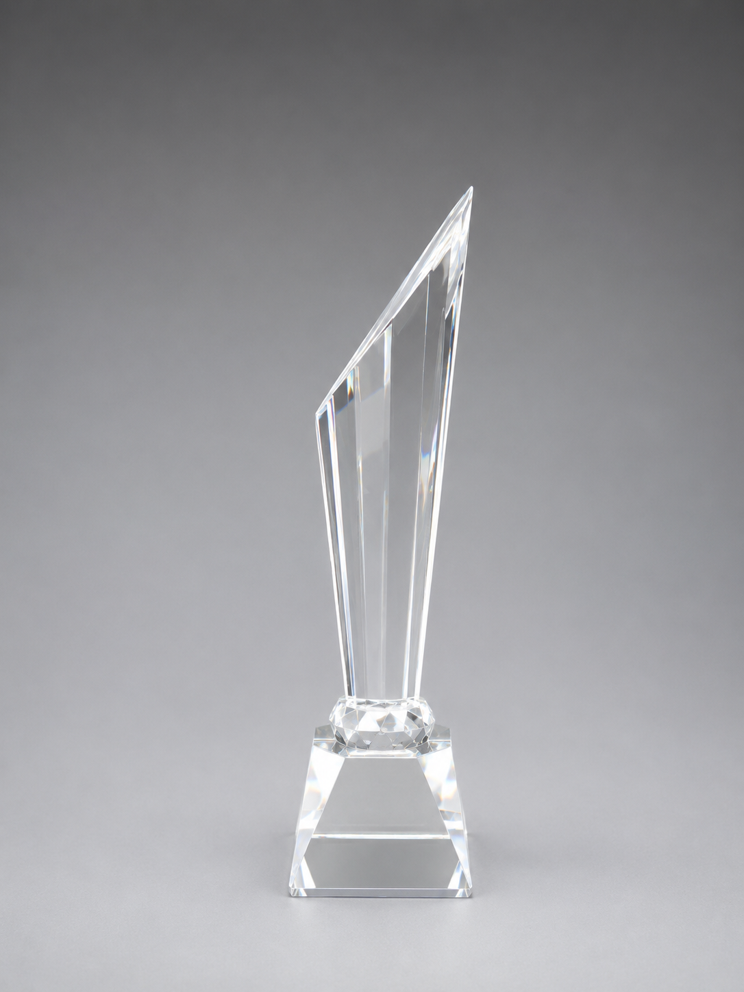 Side view of Crystal Pinnacle Excellence Award