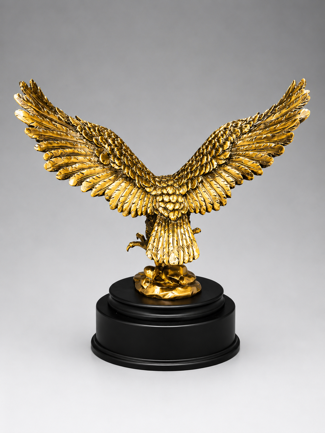 Back view of Bronze Eagle Award