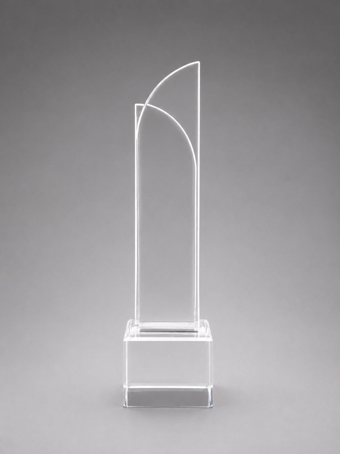 Back view of Crystal Tower Excellence Award